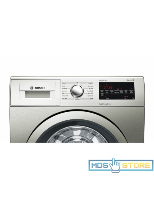 Bosch WAT2840SGB Serie 6 9kg 1400rpm Freestanding Washing Machine - Silver WAT2840SGB