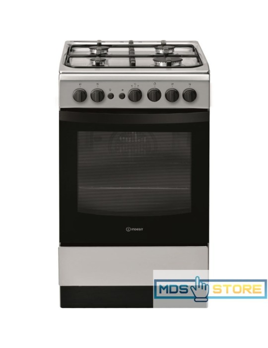 Indesit IS5G1PMSS 50cm Single Oven Gas Cooker - Stainless Steel IS5G1PMSS