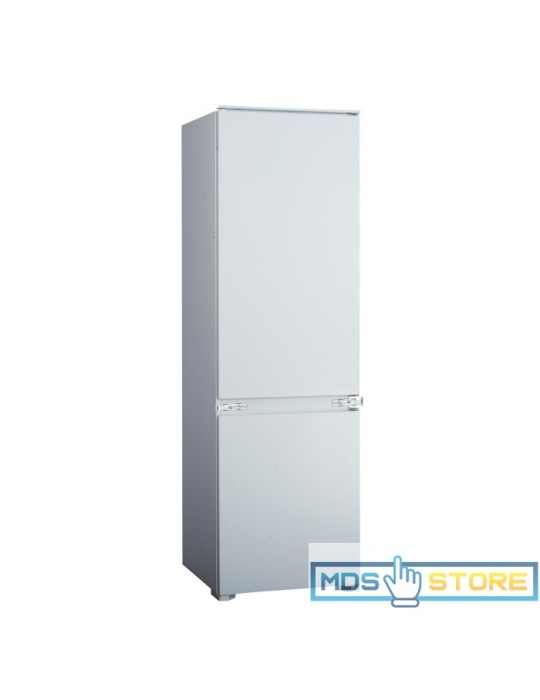 electriQ 54cm Wide 250L 70-30 Integrated Upright Fridge Freezer - White EQINT7030FF