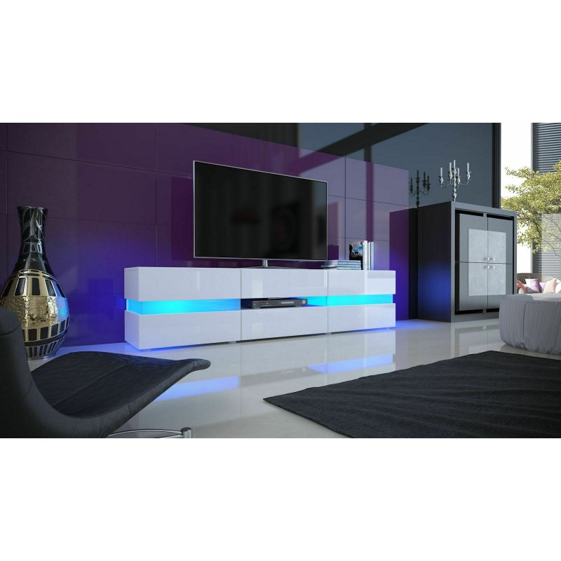 TV High Gloss Front Cabinet With LED Light for Living Room Entertainment TV High Gloss Front Cabinet With LED Light for Living Room Entertainment