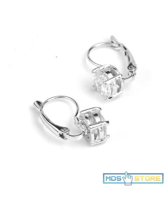 Sterling silver 925  jewelry with shining   micro clear crystal 