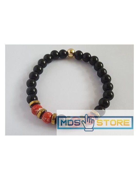 Trendy beads bracelet - high quality beads Mixed colours 