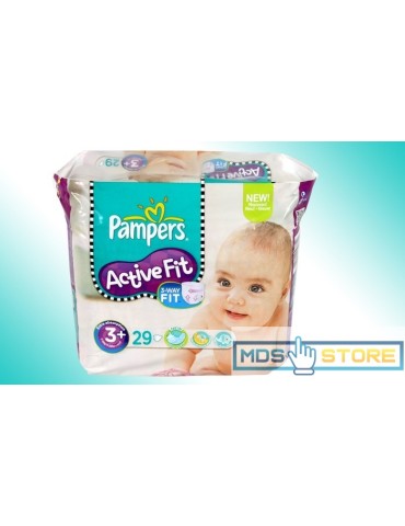 Pampers Active Fit 3 Way fit 3+ 5- 10kg  29 Diapers